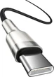 Кабель Baseus Cafule Series Metal Data Cable Type-C to Type-C 100W 2m CATJK-D01 Black - изображение 3