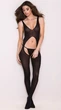 Сексуальный комбинезон боди-сетка Sexy OneSize черный (5-223) - изображение 1
