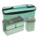 Набір Bento Set 3 в 1 ланч бокс/супниця/ланч бег/вилка/ложка зелений (LB-116833) - зображення 1