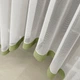 Штора арка на люверсах для кухонного вікна Adagio Windows Decor Тюль фіранка аркою салатова з білим - 2,9х1,7м - изображение 3