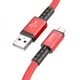 Кабель Hoco X85 USB - MicroUSB Червоний 2.4 А - зображення 1