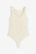 Боди H&M L светло бежевый 22111164793 - изображение 1