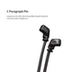Bluetooth-адаптер KZ Bluetooth APTX cable upgrade Wire (C pin) (Черный) - изображение 6