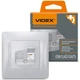 Одинарная компьютерная розетка CAT6 VIDEX BINERA VF-BNSK1PC6-SS серебристая - изображение 2