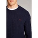 Джемпер Jack Wills Marlow Merino Wool Blend Cable Knitted Navy, S (44) (11857615) - зображення 5