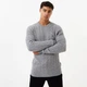 Джемпер Jack Wills Marlow Merino Wool Blend Cable Knitted Grey, M (46) (11857613) - изображение 1