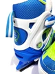 Коньки раздвижные ледовые Zelart Dingxing Action 047 размер 39-42 Blue-Green - изображение 5