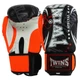 Перчатки для бокса с бинтами в комплекте Twins Special Heroe 9943 10 унций Black-Orange - изображение 3