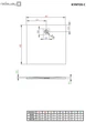 Душевой поддон Radaway Kyntos С 1000x1000x30 цемент - изображение 3
