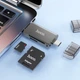 Картридер із роз'ємом Type-C і USB HOCO card reader (USB3.0,Type-C, SD/TF, 5Gbps), Black - зображення 8
