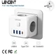 Мережевий Фільтр Трійник 7в1 із швидкою зарядкою 3 розетки/3 USB/1TYPE-C (73120340) - зображення 1