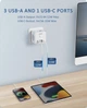 Мережевий Фільтр Трійник 7в1 із швидкою зарядкою 3 розетки/3 USB/1TYPE-C (73120340) - зображення 4