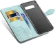 Чехол Vintage для Samsung Galaxy S10 Plus / G975 книжка кожа PU с визитницей бирюзовый - изображение 4