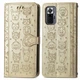 Чехол Embossed Cat and Dog для Xiaomi Redmi Note 10 Pro книжка кожа PU с визитницей золотистый - изображение 1