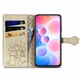 Чехол Embossed Cat and Dog для Xiaomi Redmi Note 10 Pro книжка кожа PU с визитницей золотистый - изображение 2