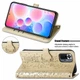 Чехол Embossed Cat and Dog для Xiaomi Redmi Note 10 Pro книжка кожа PU с визитницей золотистый - изображение 3