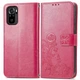 Чехол Clover для Xiaomi Redmi Note 10 Pro книжка кожа PU с визитницей малиновый - изображение 6