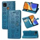 Чехол Embossed Cat and Dog для Xiaomi Redmi 9C книжка кожа PU с визитницей голубой - изображение 1