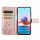 Чехол Clover для Xiaomi Redmi Note 10 Pro книжка кожа PU с визитницей розовое золото - изображение 3
