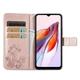 Чехол Clover для Xiaomi Redmi 12C книжка кожа PU с визитницей розовое золото - изображение 3