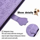 Чохол Embossed Cat and Dog для Samsung Galaxy S10 / G973 книжка шкіра PU з візитницею фіолетовий - зображення 4