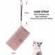 Чехол Embossed Cat and Dog для IPhone XS Max книжка с визитницей кожа PU розовое золото - изображение 9