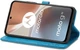 Чехол Vintage для Motorola Moto G32 книжка кожа PU с визитницей голубой - изображение 5