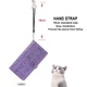 Чехол Embossed Cat and Dog для Xiaomi Redmi Note 9 книжка кожа PU с визитницей фиолетовый - изображение 5
