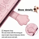 Чохол Embossed Cat and Dog для Xiaomi Redmi 9C книжка шкіра PU з візитницею рожеве золото - зображення 5