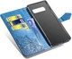 Чехол Vintage для Samsung Galaxy S10 Plus / G975 книжка кожа PU с визитницей голубой - изображение 4