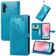 Чехол Vintage для Samsung Galaxy A24 / A245 книжка кожа PU с визитницей голубой - изображение 1