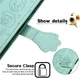 Чехол Embossed Cat and Dog для Xiaomi Poco X3 / X3 Pro книжка кожа PU с визитницей мятный - изображение 6