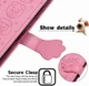 Чехол Embossed Cat and Dog для Xiaomi Poco X3 / X3 Pro книжка кожа PU с визитницей розовый - изображение 4