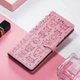 Чехол Embossed Cat and Dog для Xiaomi Poco X3 / X3 Pro книжка кожа PU с визитницей розовый - изображение 5