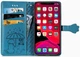 Чохол Embossed Cat and Dog для Iphone 11 Pro книжка з візитницею шкіра PU блакитний - зображення 4