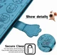 Чехол Embossed Cat and Dog для Xiaomi Poco X3 / X3 Pro книжка кожа PU с визитницей голубой - изображение 6