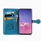 Чехол Embossed Cat and Dog для Samsung Galaxy S10 / G973 книжка кожа PU с визитницей голубой - изображение 2