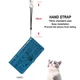 Чехол Embossed Cat and Dog для Samsung Galaxy S10 / G973 книжка кожа PU с визитницей голубой - изображение 6