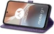 Чехол Vintage для Motorola Moto G32 книжка кожа PU с визитницей фиолетовый - изображение 5