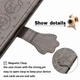 Чехол Embossed Cat and Dog для Xiaomi Redmi Note 9 книжка кожа PU с визитницей серый - изображение 4