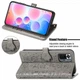 Чехол Embossed Cat and Dog для Xiaomi Redmi Note 10 Pro книжка кожа PU с визитницей серый - изображение 3