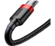 Кабель Baseus Cafule Cable USB for Micro 1.5A 2.0 м Red/Black (CAMKLF-C91) - изображение 3