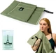 Набор 2 микрофибровых полотенца Love You Спортивные 50х90+70х140 см Олива (ly60107) - изображение 2