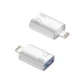 Адаптер перехідник UKC OTG USB 3.0 Lightning White - изображение 1