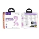 Навушники бездротові HOCO EQ2 Thought true wireless BT headset BT5.3 320mAh 7h purple - зображення 2
