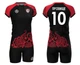 Форма волейбольна жіноча RIGO FLEX Black-Red XL - зображення 2