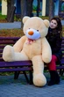 Мягкая игрушка BigMishki плюшевый мишка Монти 160 см Бежевый - изображение 2
