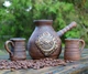 Джезва гончарна Coffee Кава 500 мл червона глина з чашечками + розсікач - зображення 2