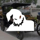 Наклейка на Авто / Мото / Витрину на Стекло Кузов "Привидение Ghost новогодняя Новый год" белый цвет - изображение 1