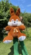 Мягкая игрушка BigMishki плюшевый зайка 130 см Коричневый - изображение 1